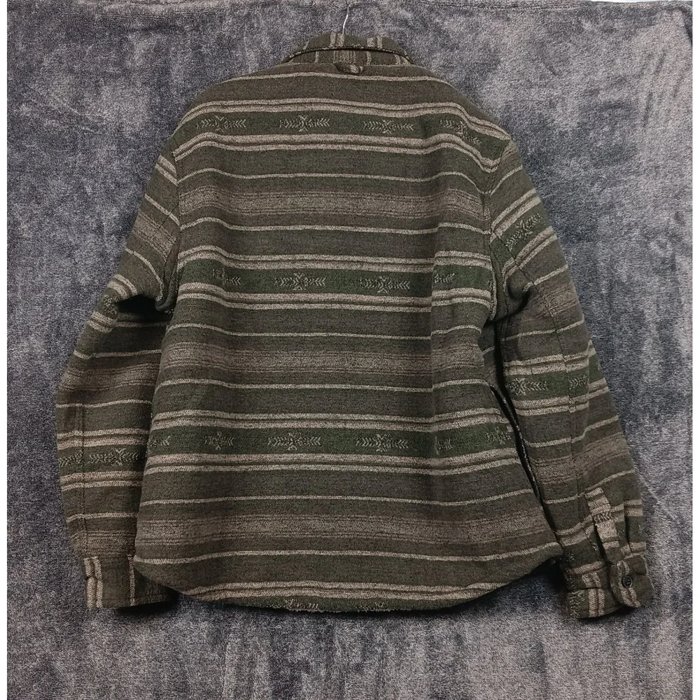 Jachs New York‎ Mens XL Sherpa Lined Flannel Shirt Jacket Coat Aztec